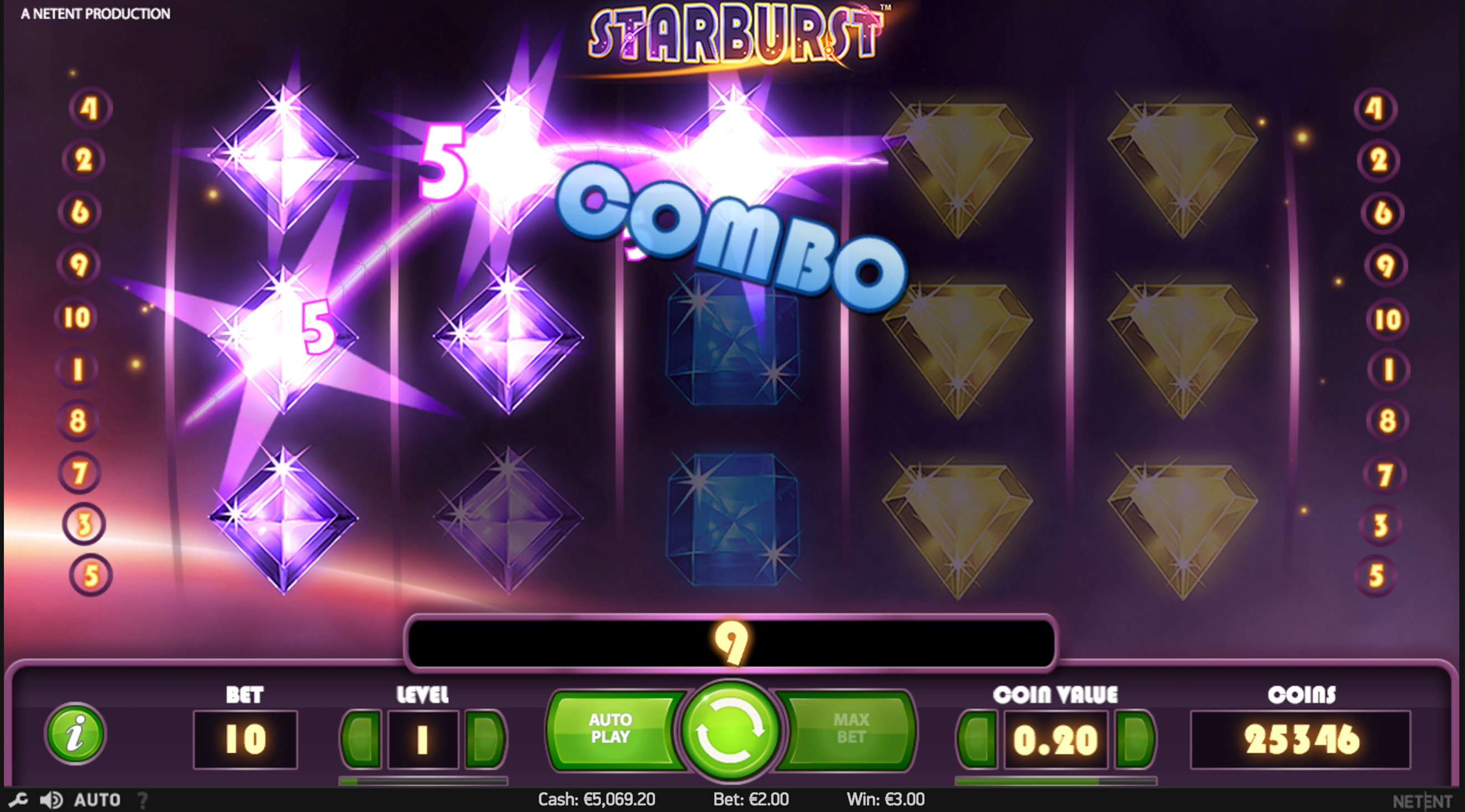 starburst slot combo