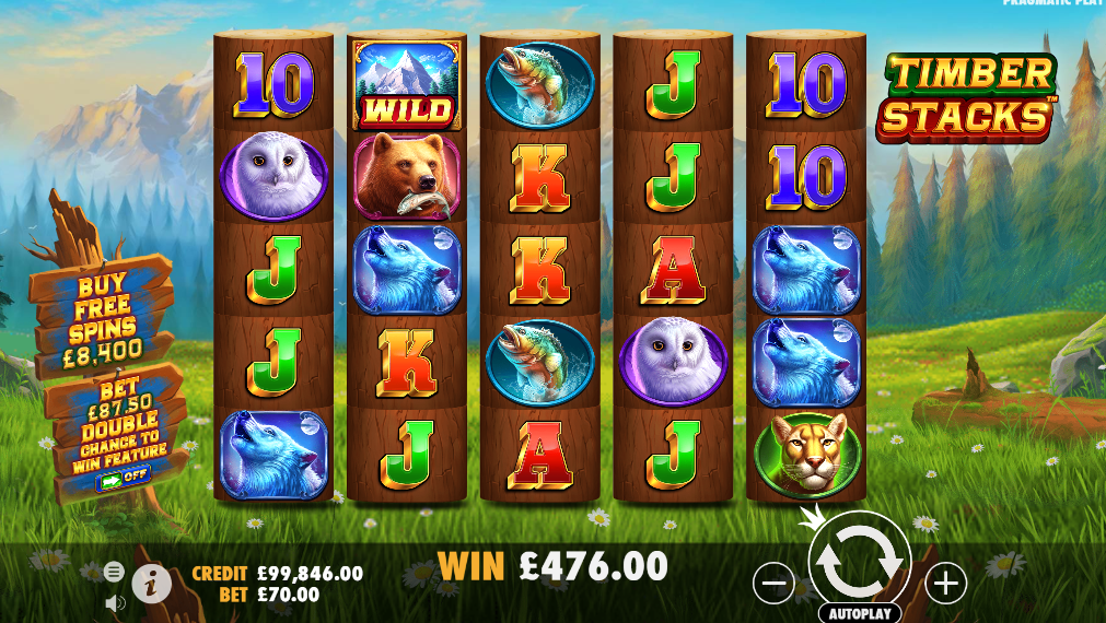 Timber stacks slot big win